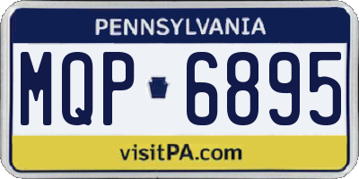 PA license plate MQP6895