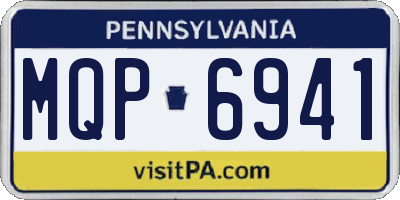 PA license plate MQP6941