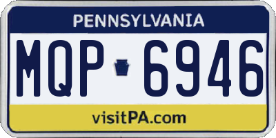 PA license plate MQP6946