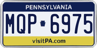 PA license plate MQP6975