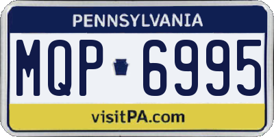 PA license plate MQP6995