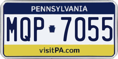 PA license plate MQP7055