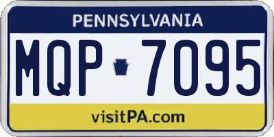 PA license plate MQP7095