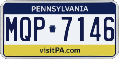 PA license plate MQP7146