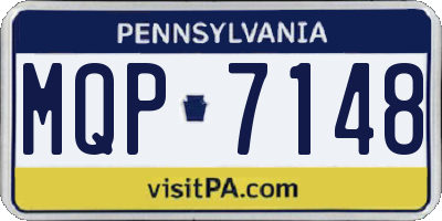 PA license plate MQP7148