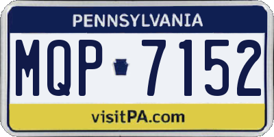 PA license plate MQP7152