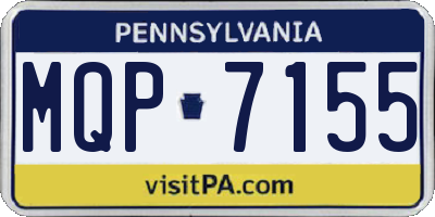 PA license plate MQP7155