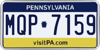 PA license plate MQP7159