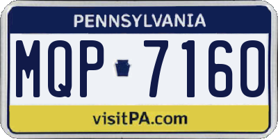 PA license plate MQP7160