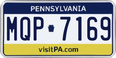 PA license plate MQP7169