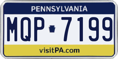 PA license plate MQP7199