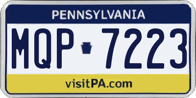 PA license plate MQP7223