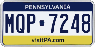 PA license plate MQP7248