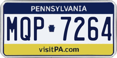 PA license plate MQP7264