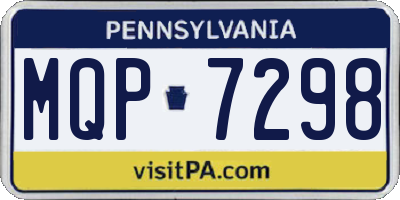 PA license plate MQP7298