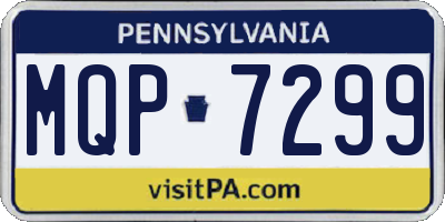 PA license plate MQP7299
