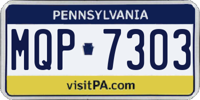 PA license plate MQP7303