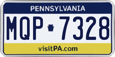 PA license plate MQP7328