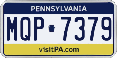 PA license plate MQP7379