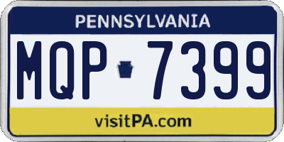 PA license plate MQP7399
