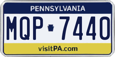 PA license plate MQP7440