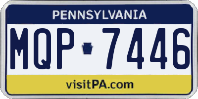 PA license plate MQP7446