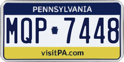 PA license plate MQP7448