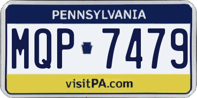 PA license plate MQP7479