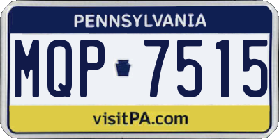 PA license plate MQP7515