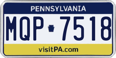 PA license plate MQP7518