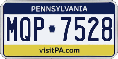 PA license plate MQP7528