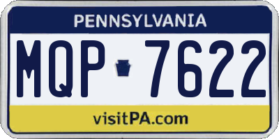 PA license plate MQP7622