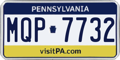 PA license plate MQP7732