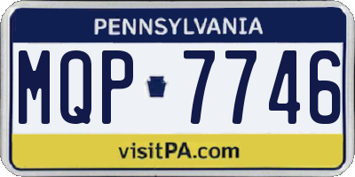 PA license plate MQP7746