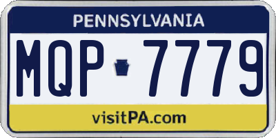 PA license plate MQP7779