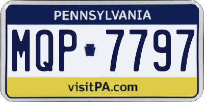 PA license plate MQP7797