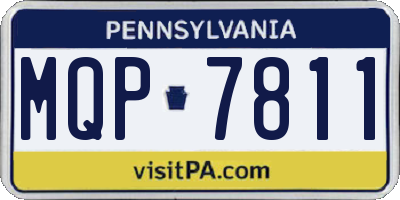 PA license plate MQP7811