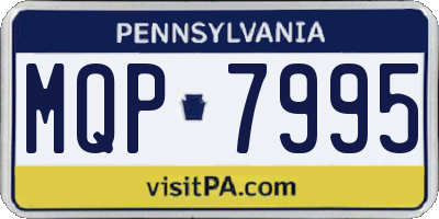 PA license plate MQP7995