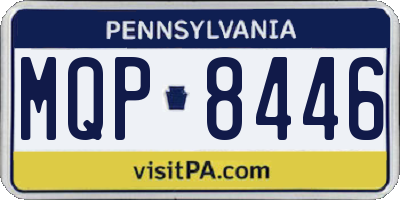 PA license plate MQP8446