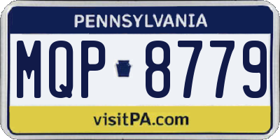 PA license plate MQP8779