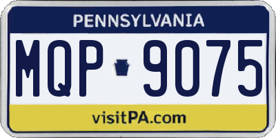 PA license plate MQP9075