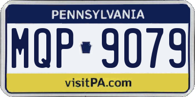 PA license plate MQP9079