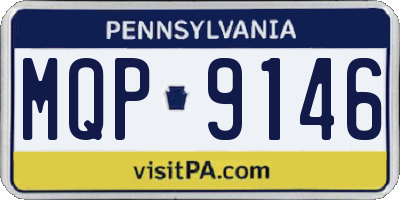 PA license plate MQP9146