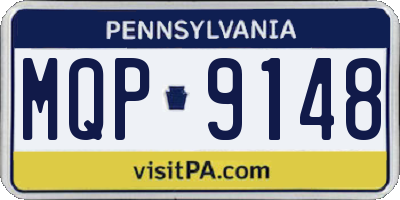 PA license plate MQP9148