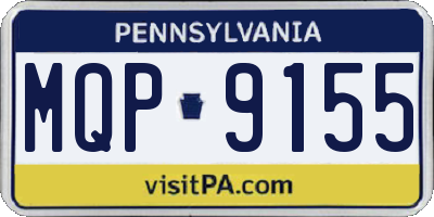 PA license plate MQP9155