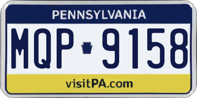 PA license plate MQP9158