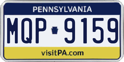 PA license plate MQP9159