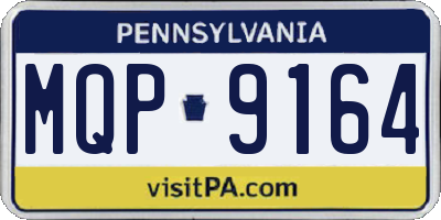 PA license plate MQP9164