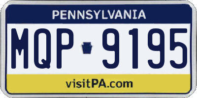 PA license plate MQP9195