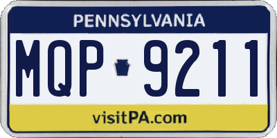 PA license plate MQP9211